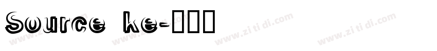 Source ke字体转换